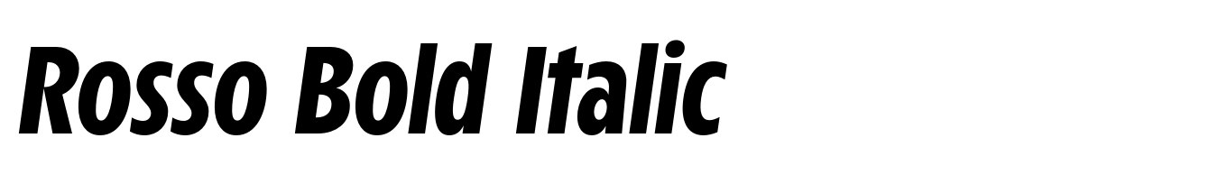 Rosso Bold Italic
